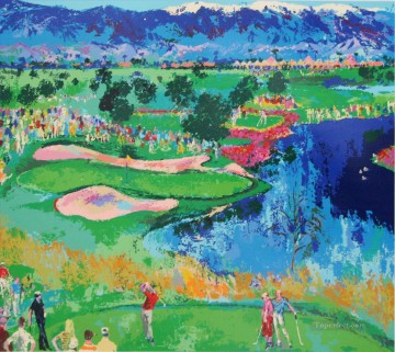 スポーツ Painting - インパスト ゴルフ
